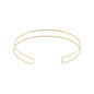 Choker aro dois fios banhada a ouro 18k
