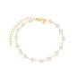 Pulseira com cristais banhada a ouro 18k - Biju & Cia.