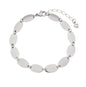 Pulseira oval em aço inox - Biju & Cia.