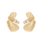 Brinco com zircônias banhado a ouro 18k - Biju & Cia.