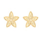 Brinco flor banhado a ouro 18k - Biju & Cia.