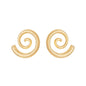 Brinco caracol banhado a ouro 18k - Biju & Cia.