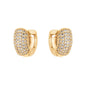 Argola articulada com zircônias banhada a ouro 18k