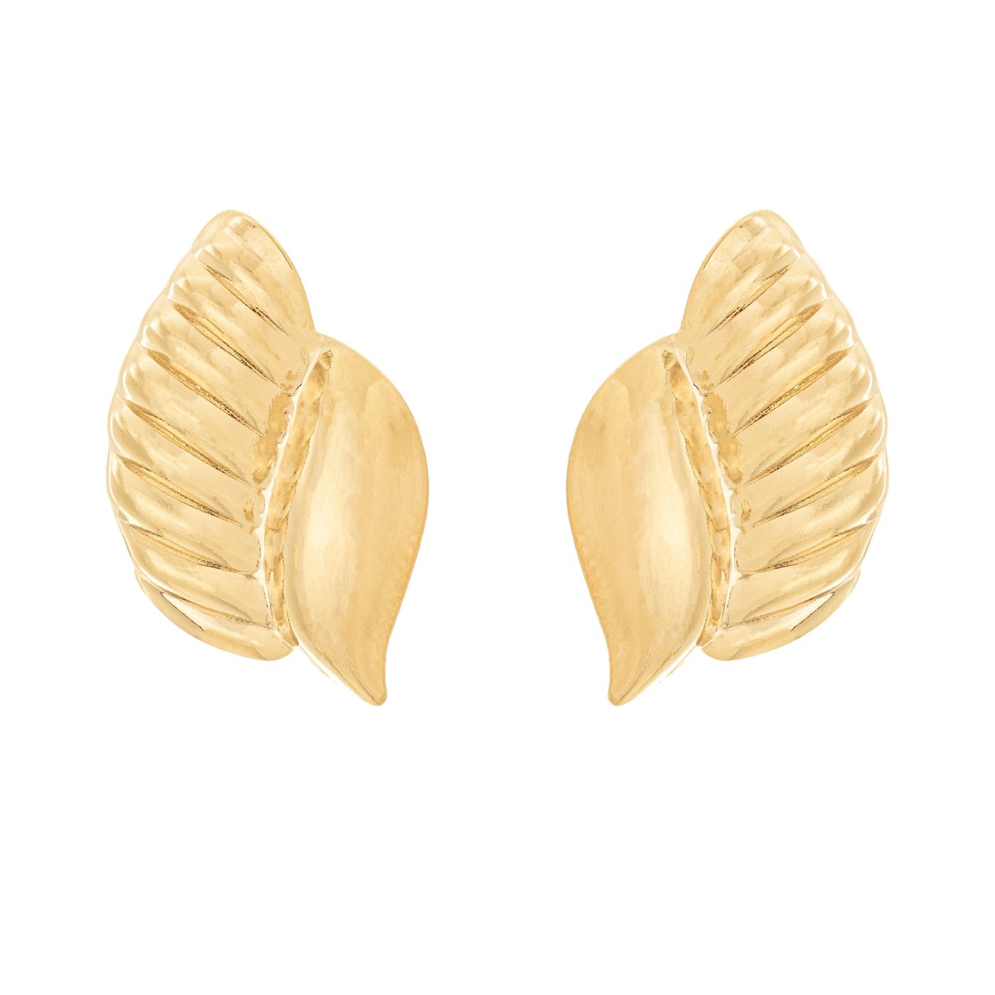 Brinco trabalhado banhado a ouro 18k - Biju & Cia.
