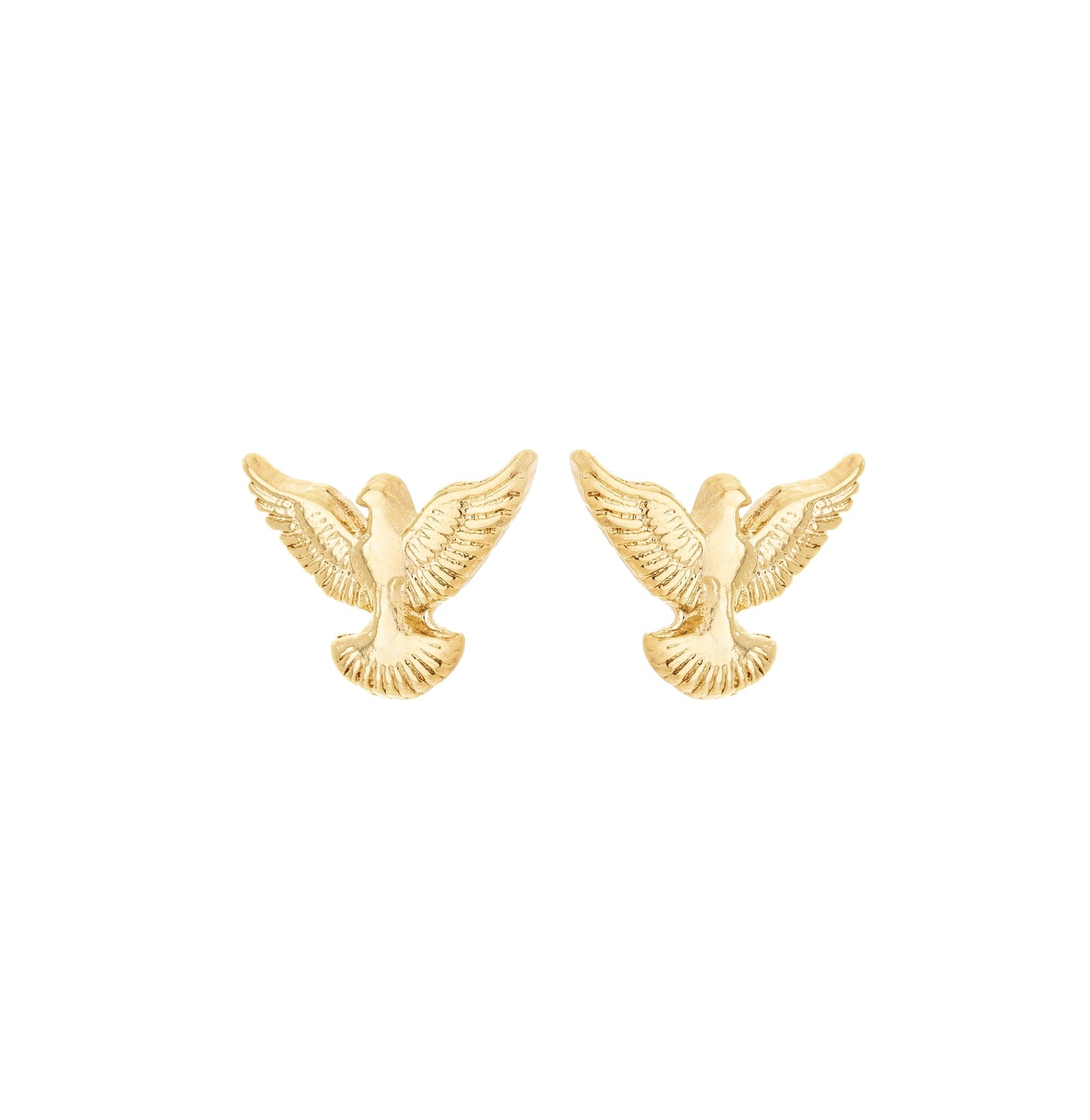 Brinco espírito santo banhado a ouro 18k - Biju & Cia.