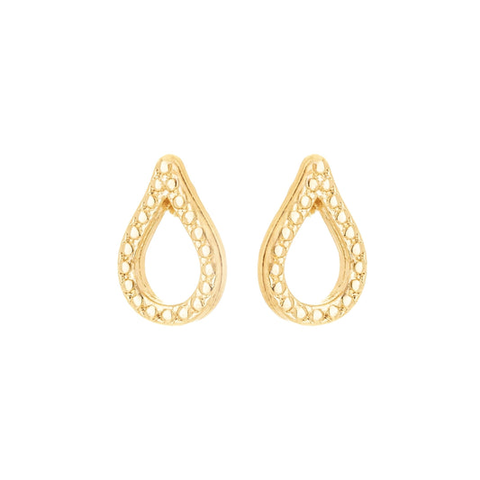 Brinco gota banhado a ouro 18k - Biju & Cia.