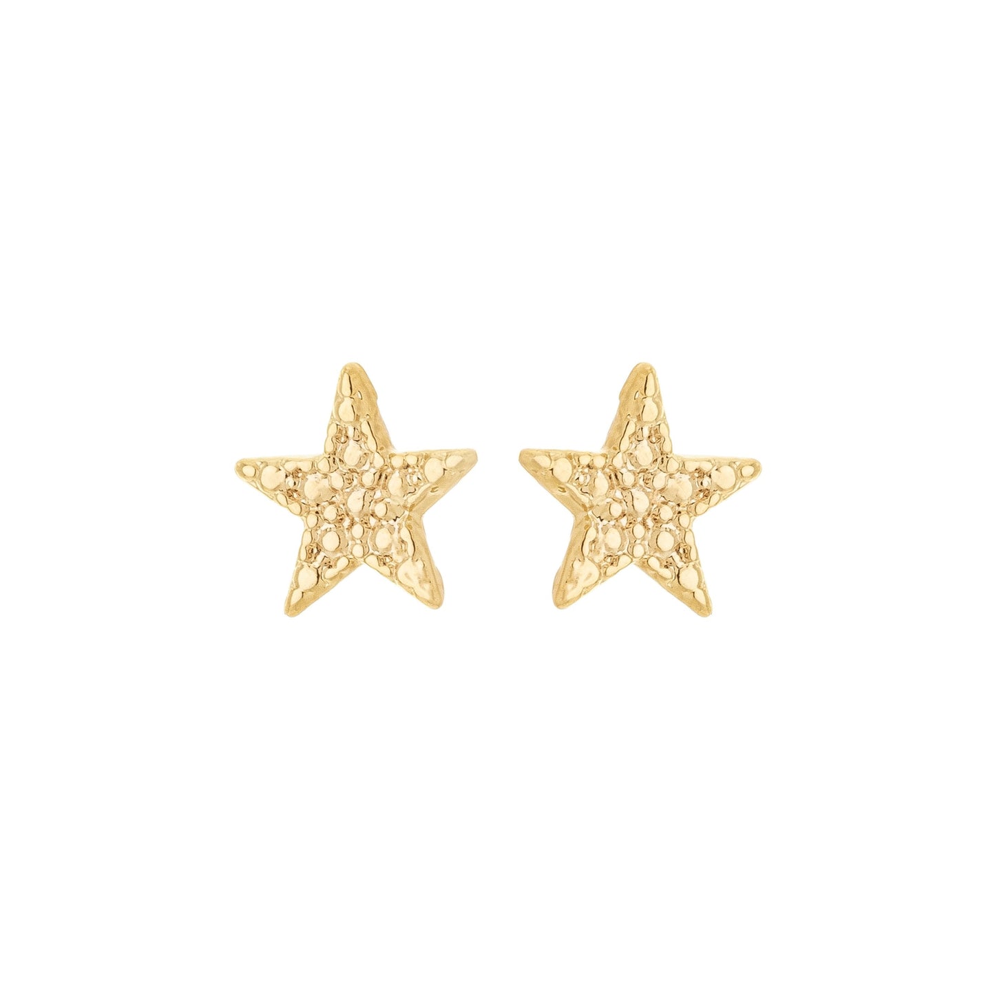 Brinco estrela banhado a ouro 18k - Biju & Cia.