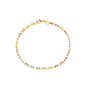 Pulseira com zircônias coloridas banhada a ouro 18k - Biju & Cia.