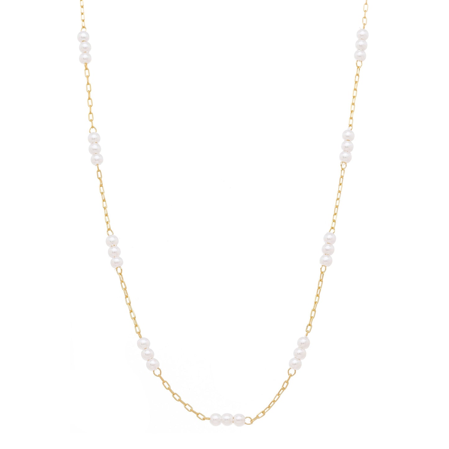 Choker pérolas banhada a ouro 18k - Biju & Cia.