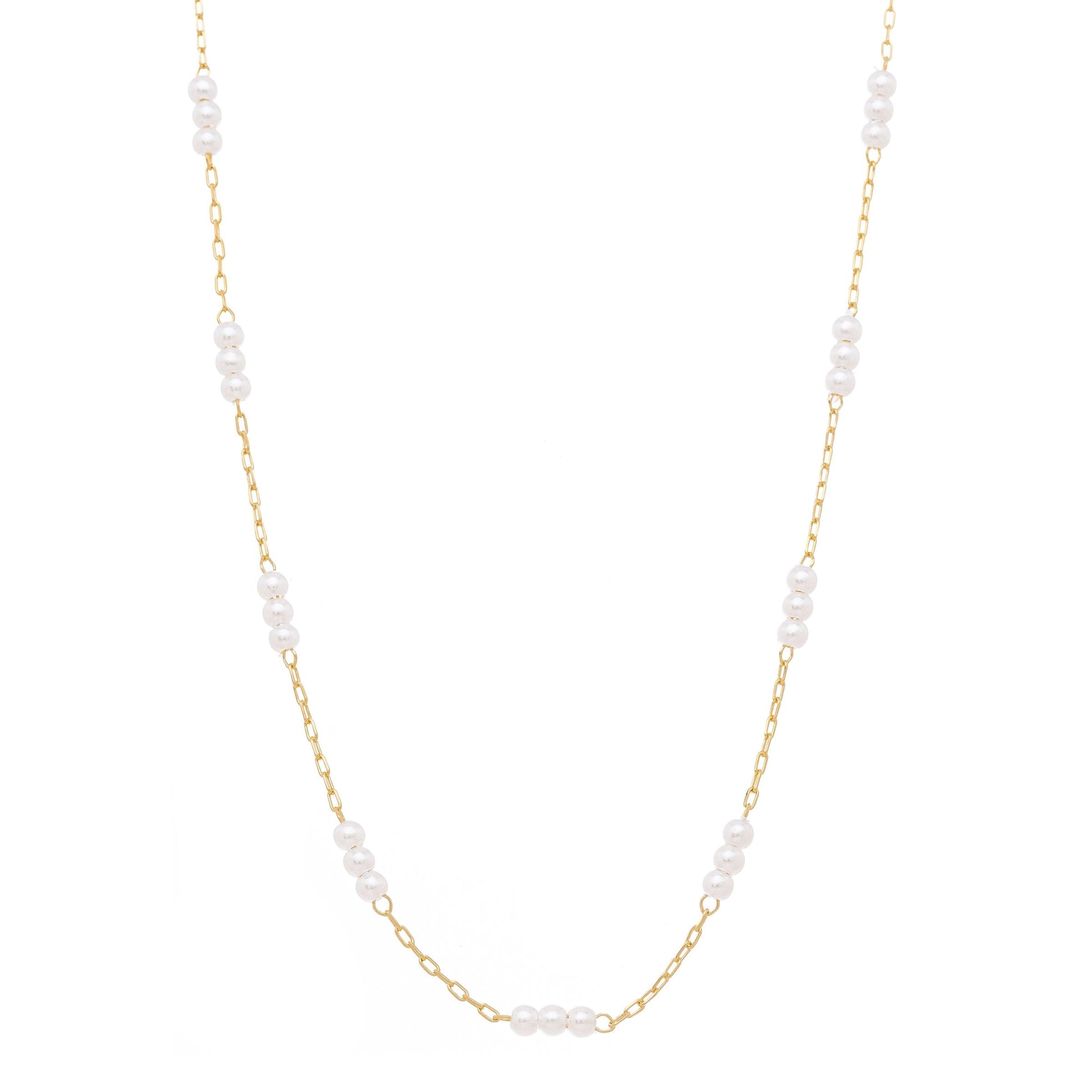 Choker pérolas banhada a ouro 18k - Biju & Cia.