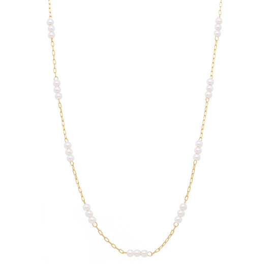 Choker pérolas banhada a ouro 18k - Biju & Cia.