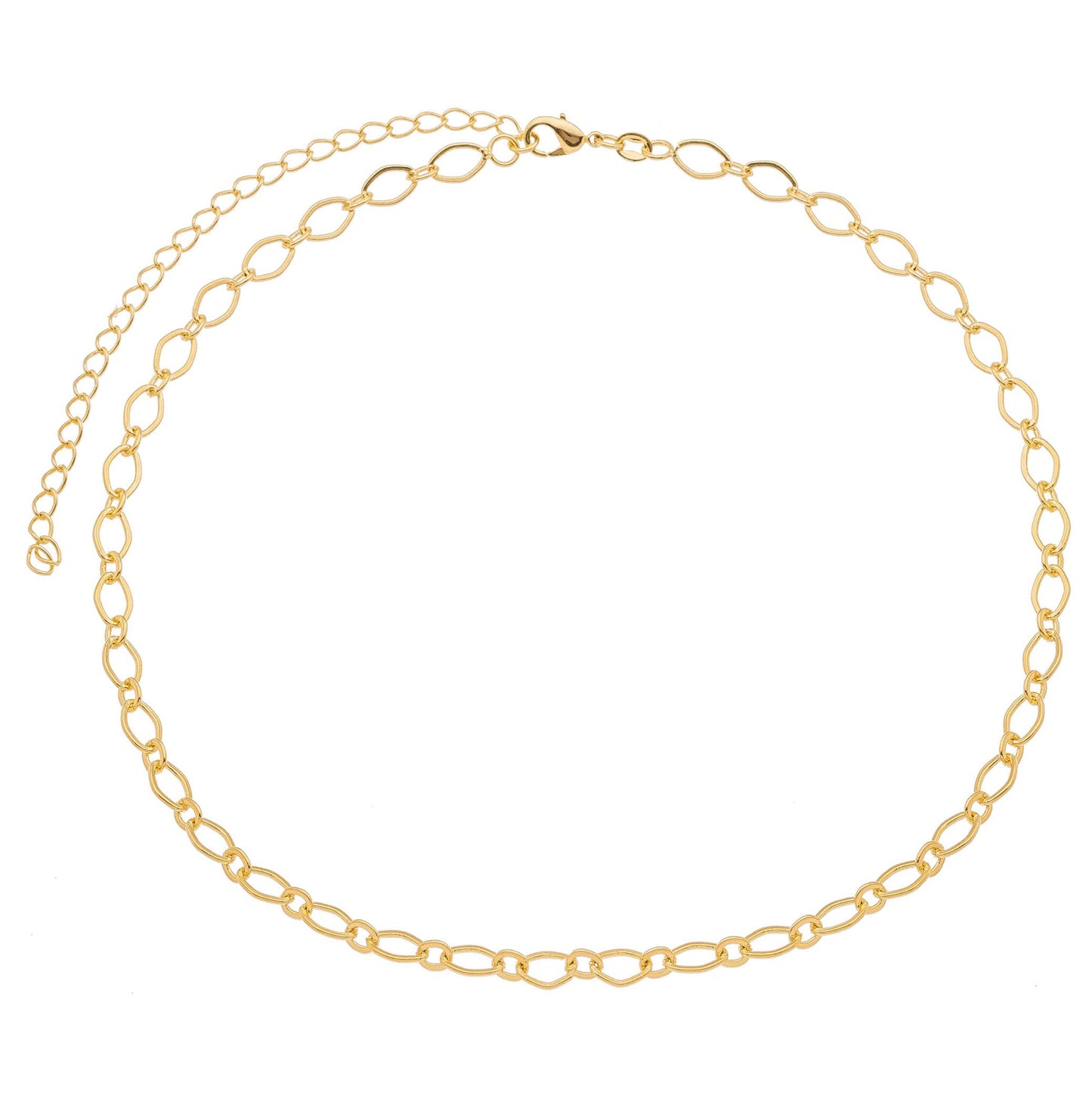 Choker elos banhada a ouro 18k - Biju & Cia.