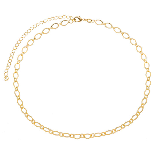 Choker elos banhada a ouro 18k - Biju & Cia.