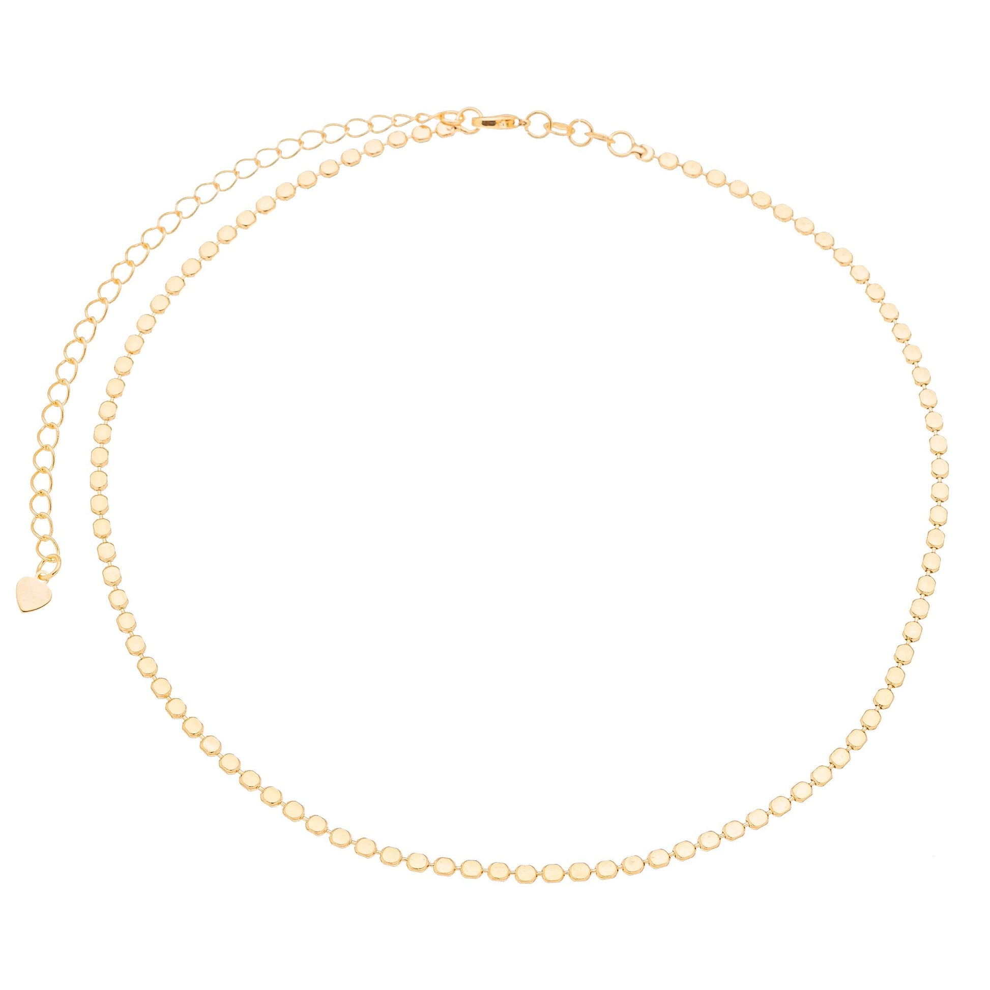 Gargantilha chocker bolinha banhada a ouro 18k - Biju & Cia.