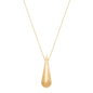 Colar com pingente de gota banhado a ouro 18k - Biju & Cia.