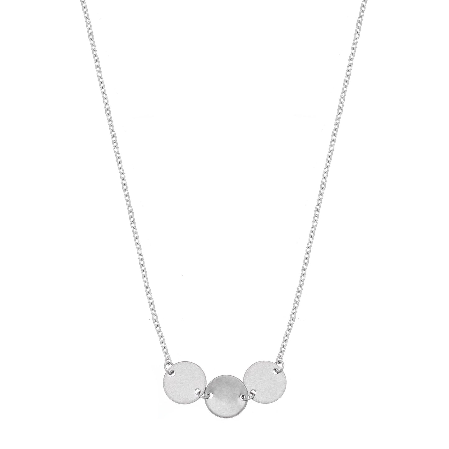 Gargantilha choker de medalhas em aço inox - Biju & Cia.
