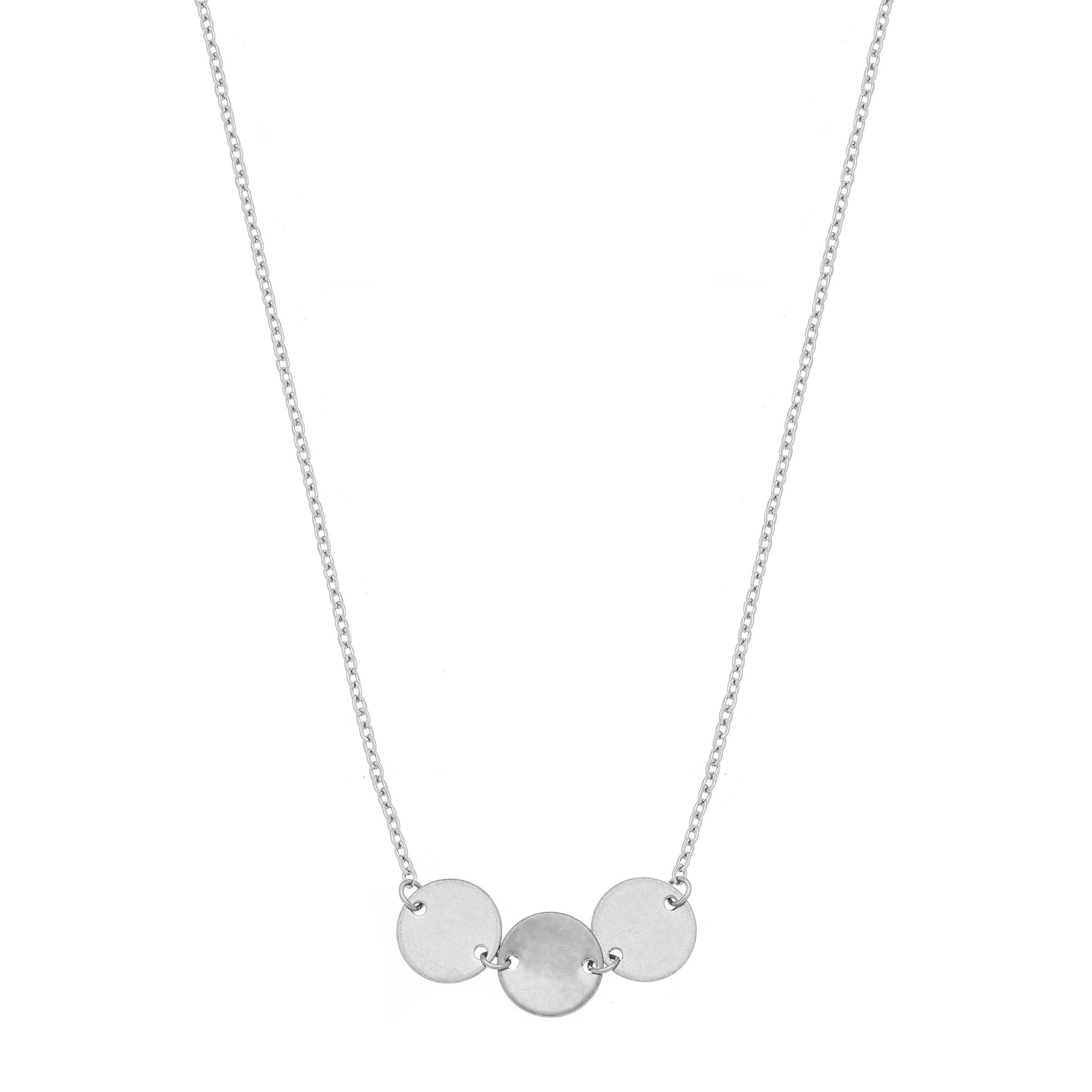 Gargantilha choker de medalhas em aço inox - Biju & Cia.