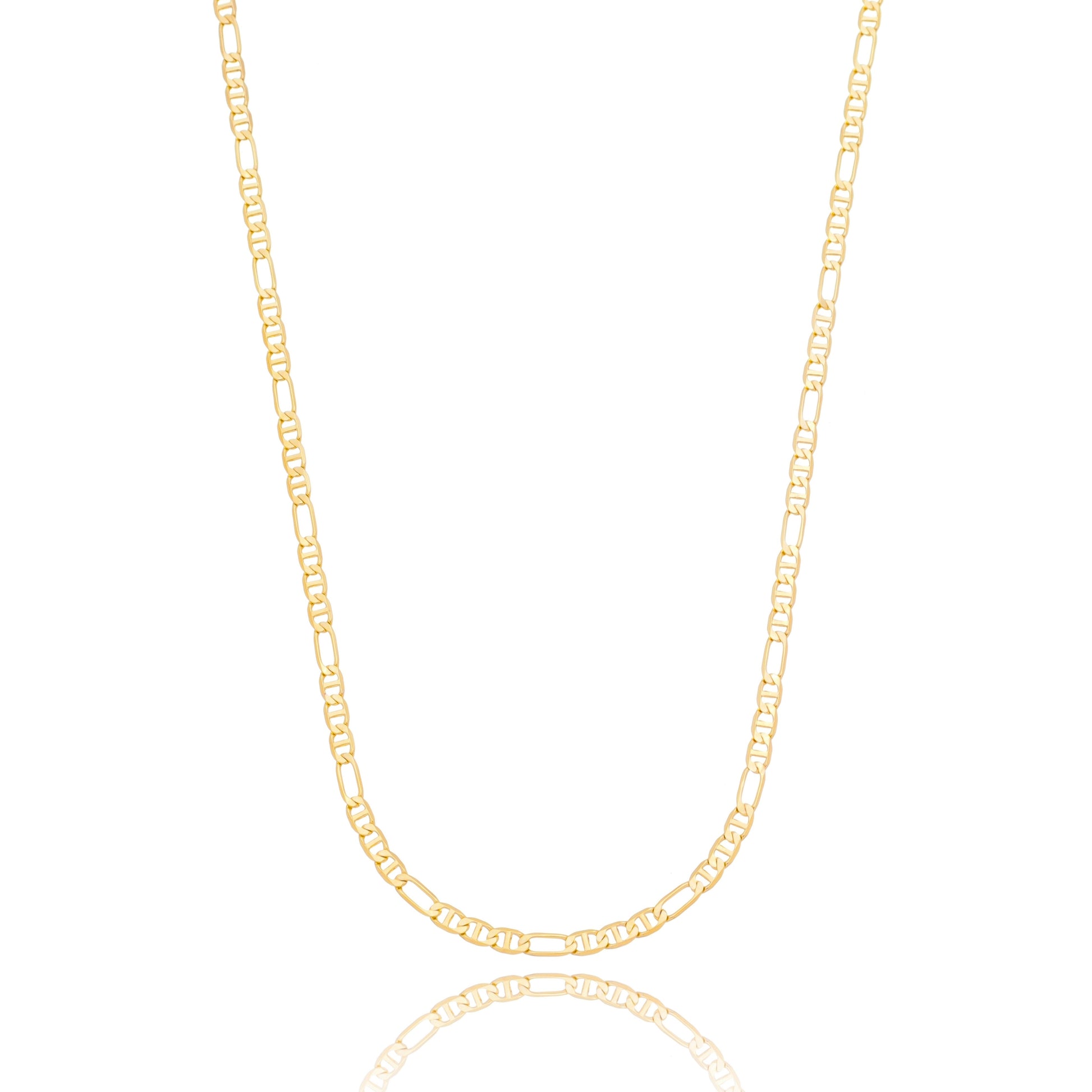 Corrente 60 cm banhada a ouro 18k - Biju & Cia.