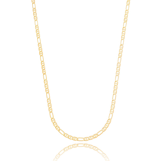 Corrente 60 cm banhada a ouro 18k - Biju & Cia.
