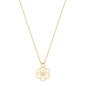 Gargantilha flor banhada a ouro 18k