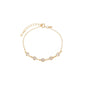 Pulseira com zircônias banhada a ouro 18k - Biju & Cia.