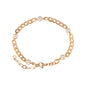 Pulseira com pérolas banhada a ouro 18k