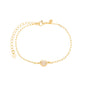 Pulseira com ponto de luz banhada a ouro 18k - Biju & Cia.