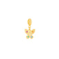 Berloque de borboleta com pedras coloridas banhado a ouro 18k - Biju & Cia.