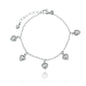 Pulseira de coração em aço inox - Biju & Cia.