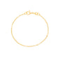 Pulseira infantil com tubinhos banhada a ouro 18k - Biju & Cia.