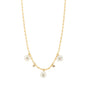 Gargantilha com flores banhada a ouro 18k - Biju & Cia.