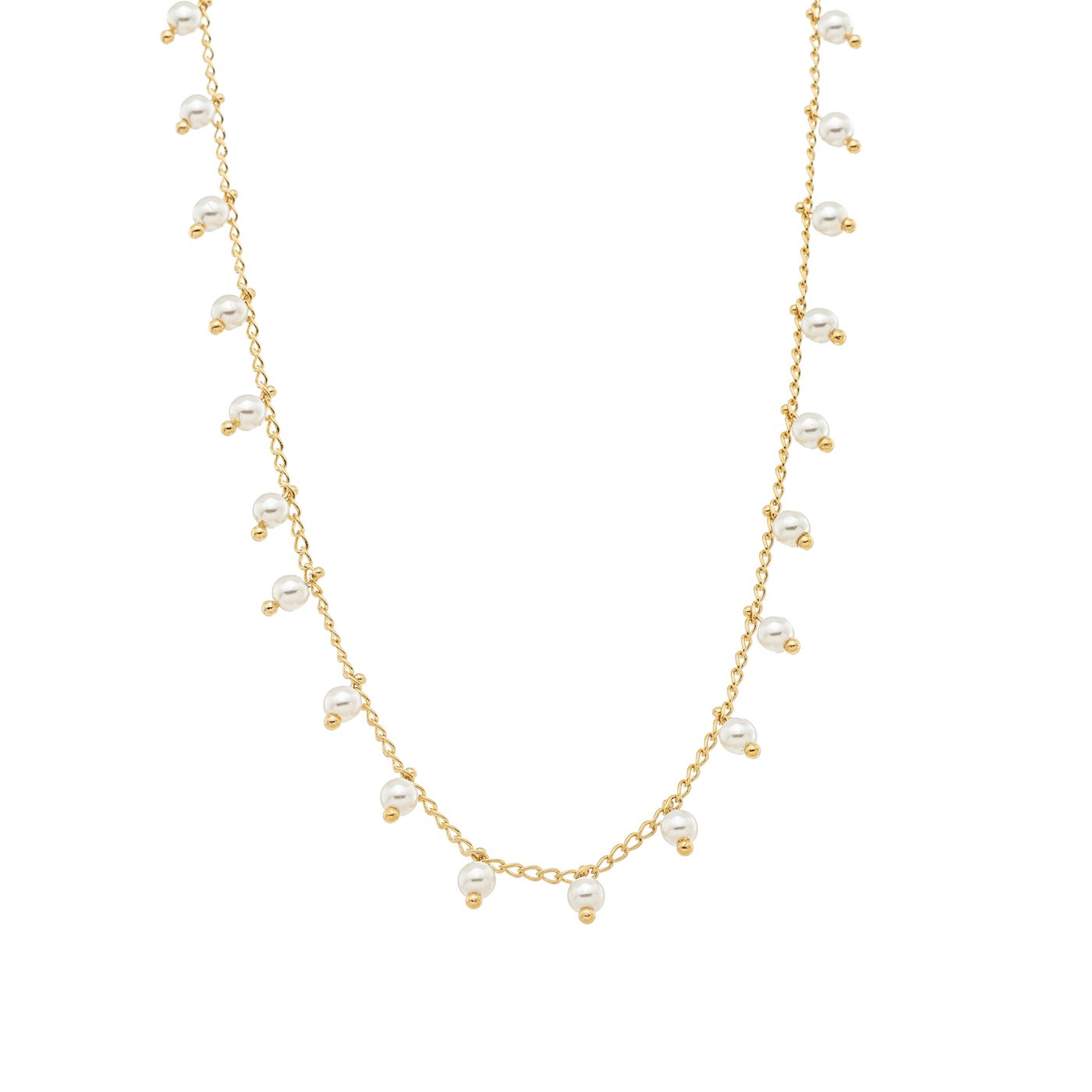 Choker pérolas banhada a ouro 18k - Biju & Cia.