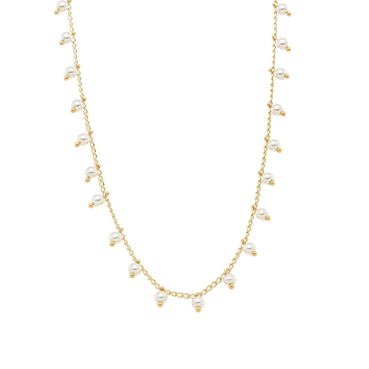 Choker pérolas banhada a ouro 18k - Biju & Cia.