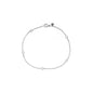 Pulseira rabo de rato com bolinhas em aço inox