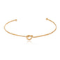 Bracelete com nó banhado a ouro 18k