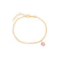 Pulseira coração banhada a ouro 18k