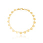 Pulseira corações banhada a ouro 18k