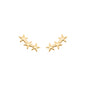 Brinco com 3 estrelas banhado a ouro 18k - Biju & Cia.