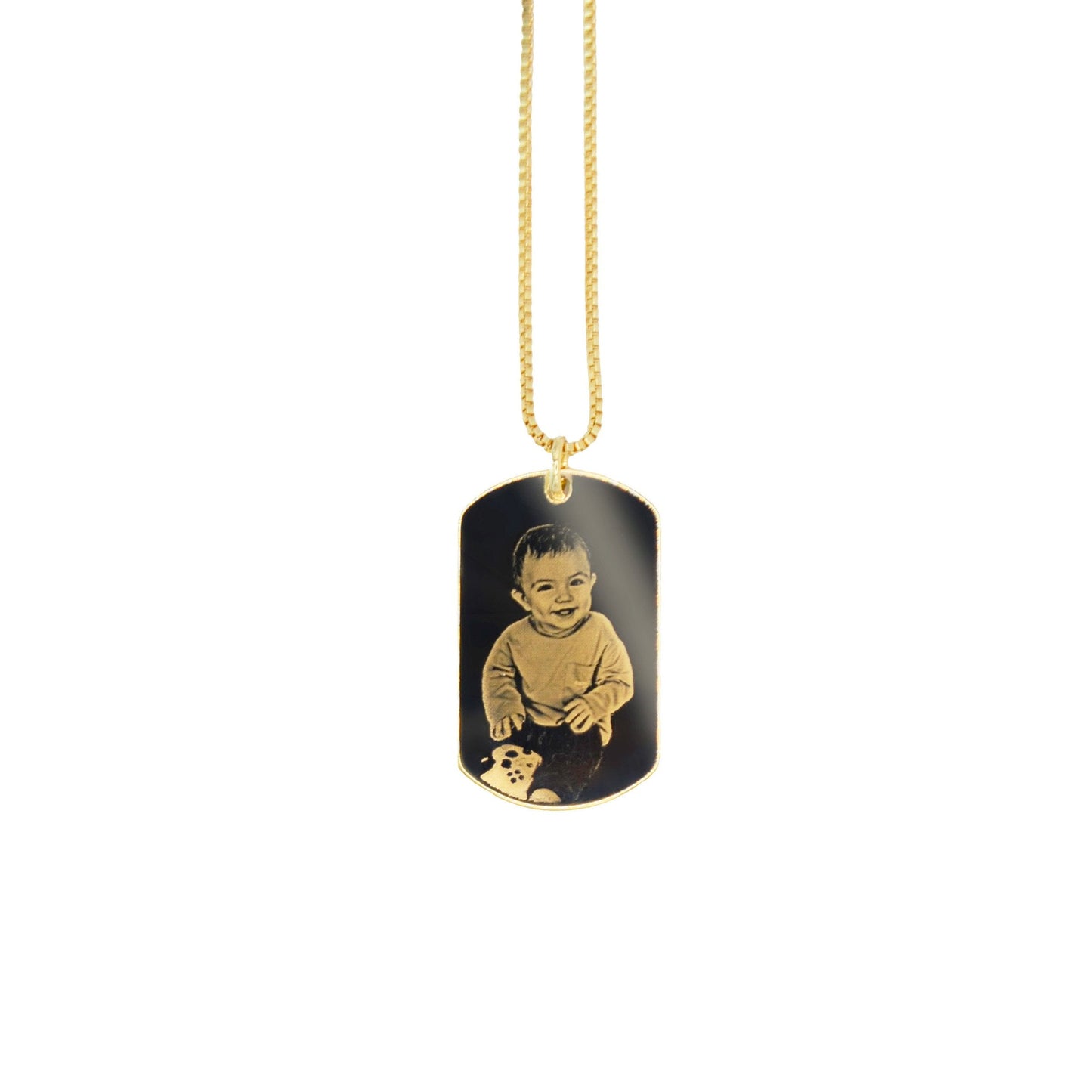 Gargantilha com pingente personalizado banhado a ouro 18k - Biju & Cia.