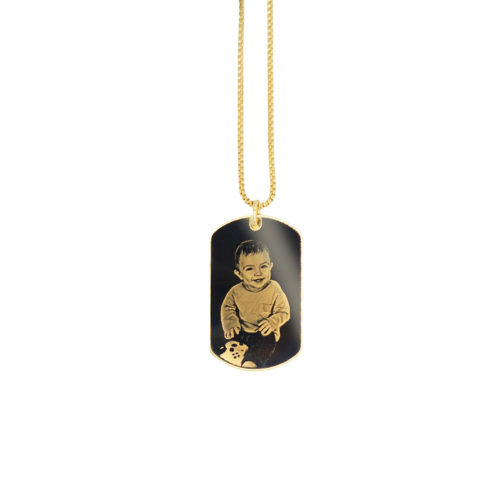 Gargantilha com pingente personalizado banhado a ouro 18k - Biju & Cia.