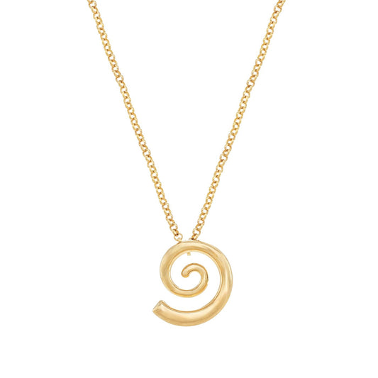 Gargantilha caracol banhada a ouro 18k - Biju & Cia.