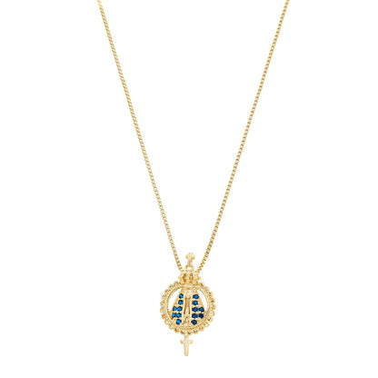 Gargantilha nossa senhora aparecida banhada a ouro 18k - Biju & Cia.