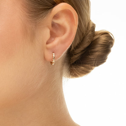 Argolinha articulada com estrelas banhada a ouro 18k