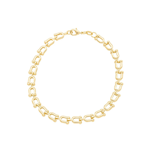Pulseira lisa banhada a ouro 18k - Biju & Cia.