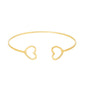 Bracelete com coração banhado a ouro 18k - Biju & Cia.