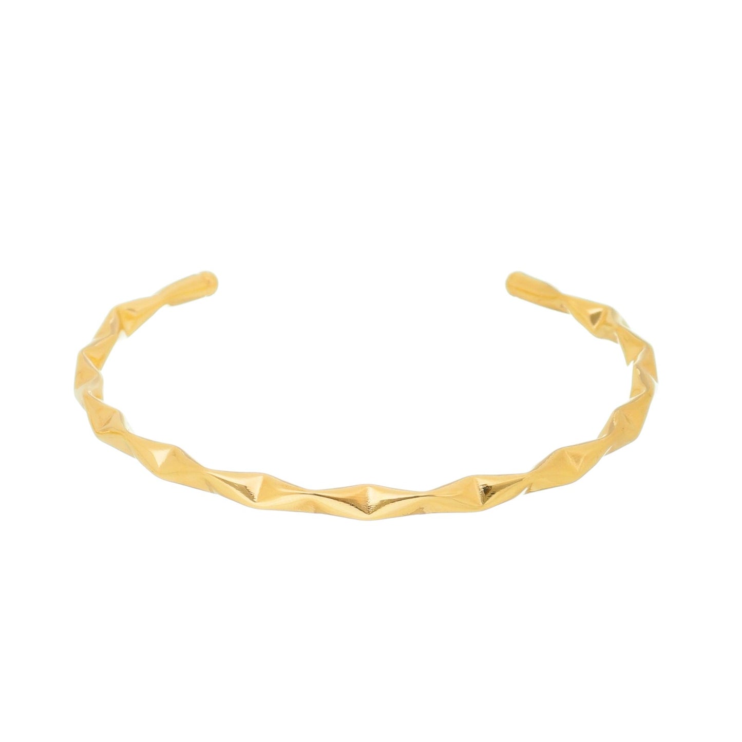 Bracelete trabalhado banhado a ouro 18k