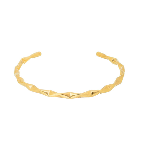 Bracelete trabalhado banhado a ouro 18k