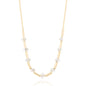 Gargantilha choker com pedras e tubinhos banhada a ouro 18k - Biju & Cia.