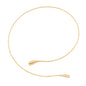 Choker de fio com gota banhada a ouro 18k - Biju & Cia.