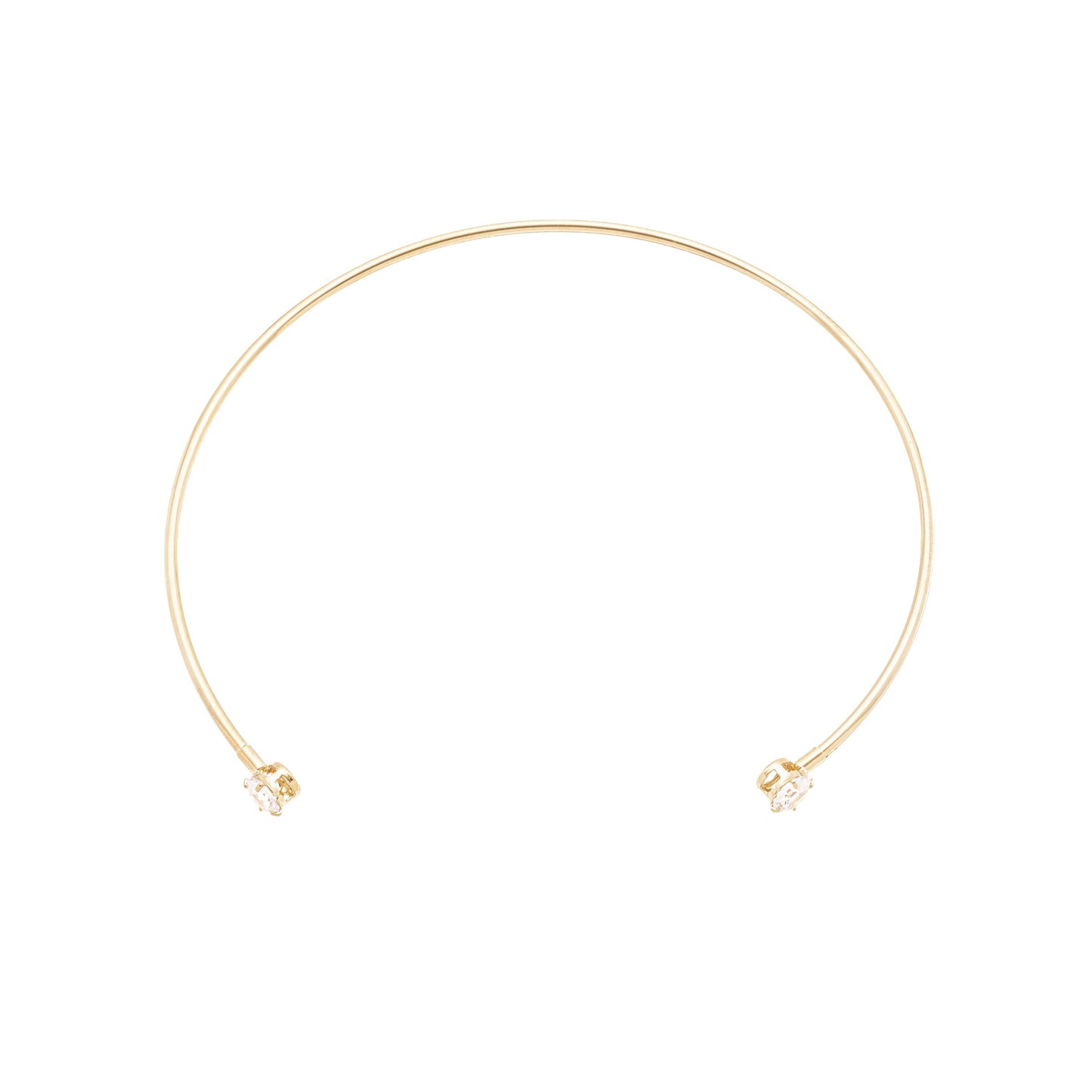 Bracelete com zircônias banhado a ouro 18k - Biju & Cia.